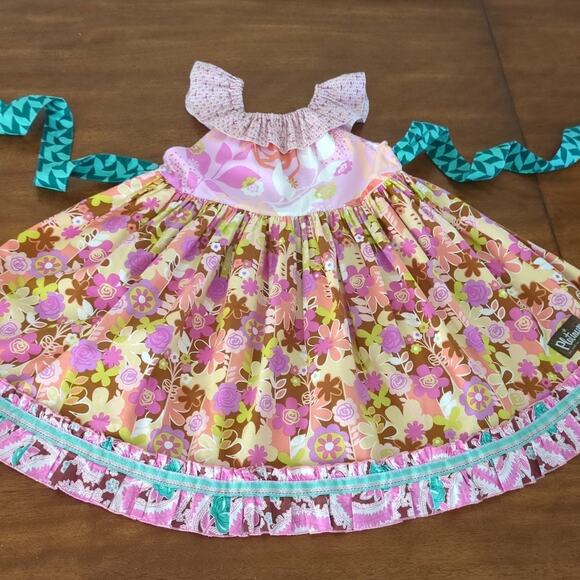 Matilda Jane platinum Taffy puffer dress size 4 EUC - Picture 7 of 11